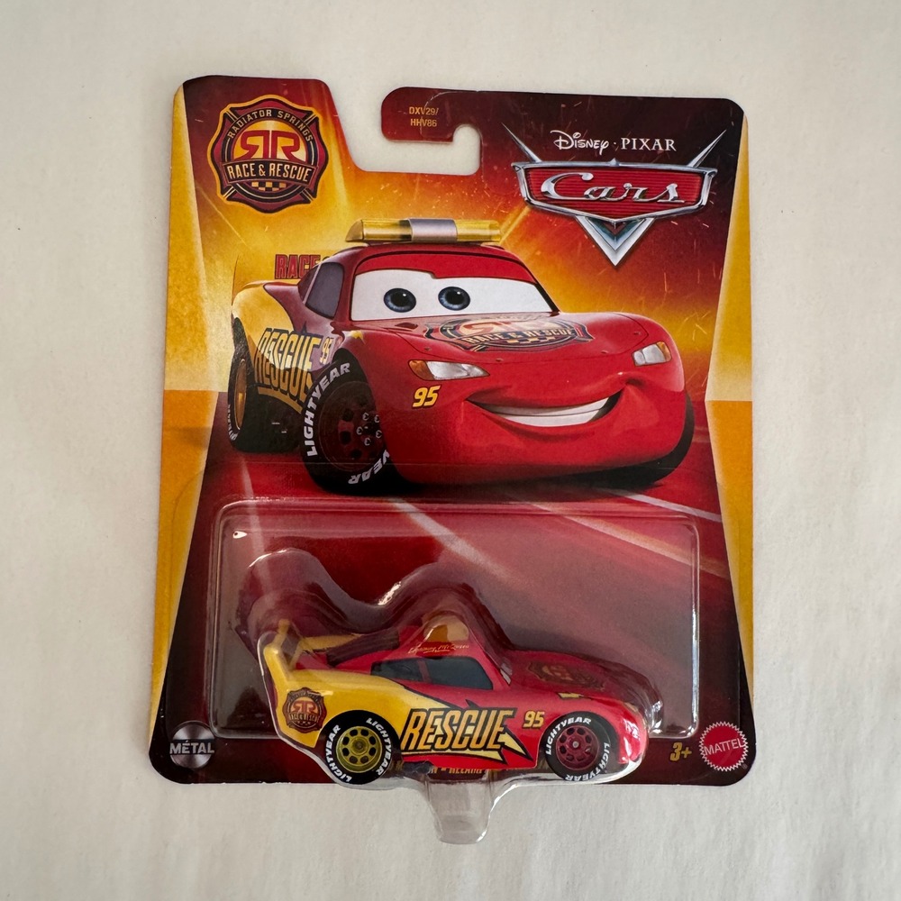 Disney Pixar Cars Lightning McQueen Radiator Springs Race & Rescue Mattel HHV86